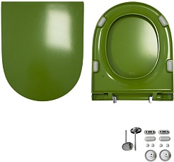 Sanita Luxe Унитаз-компакт Best Color Green с микролифтом – фотография-10