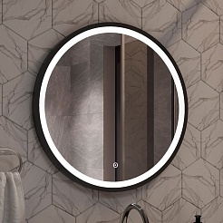 Brevita Мебель для ванной Cargo 80 подвесная черная матовая – фотография-20