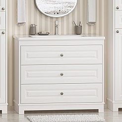 Misty Мебель для ванной Ларго 100 белая – фотография-3