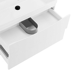 BelBagno Тумба с раковиной Marino 80 подвесная Bianco Lucido – фотография-6