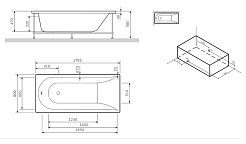Am.Pm Акриловая ванна SPIRIT 180х80 W72A-180-080W-A2 – фотография-4