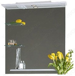 Водолей Мебель для ванной "Ницца D 75" белая,  умывальник Elen – фотография-3