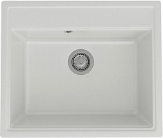 Teymi Мойка кухонная Lori Maxi 60 кварцевая белая матовая