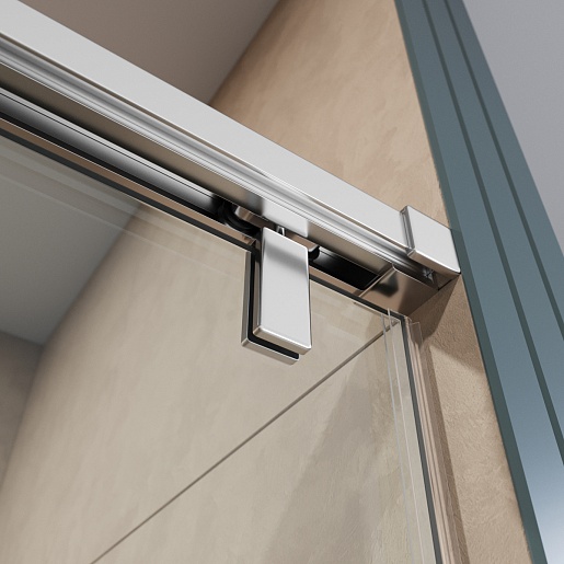 BelBagno Душевая дверь в нишу Soft Close-1 SOFT_CLOSE-1-BF-1-160-C-Cr 160x200 профиль хром стекло прозрачное – фотография-8