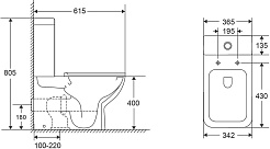 Azario Унитаз-компакт Varo AZ-2171-1 безободковый с бачком с сиденьем микролифт белый – фотография-8