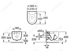 Roca Унитаз подвесной Meridian-N Compact 346248000 – фотография-3