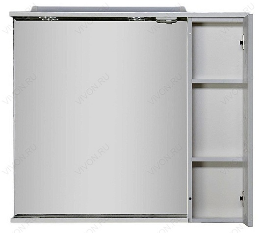 Aquanet Зеркальный шкаф "Гретта 100" белый (179208) – картинка-3