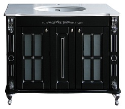 Атолл Тумба с раковиной "Александрия 100" черная – фотография-1