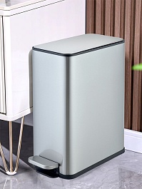 WeltWasser Ведро для мусора WW Paolo MT 15L сталь матовая – фотография-2