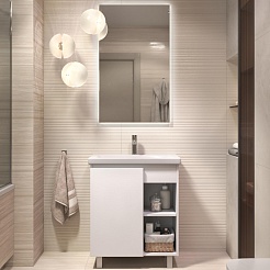 Vigo Мебель для ванной Milos 700-1-0 белая матовая – фотография-1