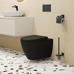 Ambassador Сиденье для унитаза Queen черное матовое – фотография-7