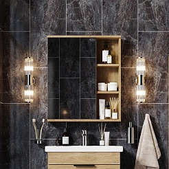 Onika Мебель для ванной Легран 50 дуб галифакс – фотография-10