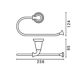 Art&Max Полотенцедержатель Bianchi AM-E-2606-Cr – фотография-2