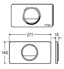 Viega Кнопка смыва Visign for Style 13 654498 белая – фотография-3