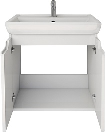 Dreja Тумба под раковину Q (D) 55 подвесная белая – фотография-5
