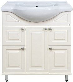 Misty Тумба под раковину Жардин 80 светло-бежевая – фотография-1