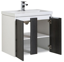 Aquanet Тумба с раковиной "Клио 70" эвкалипт мистери – фотография-2