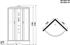 Niagara Душевая кабина Classic NG-3302-14F – фотография-14