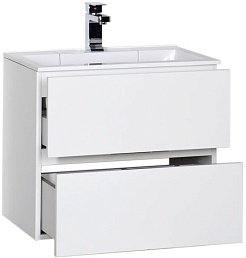Aquanet Тумба с раковиной "Алвита 60" белая – фотография-5
