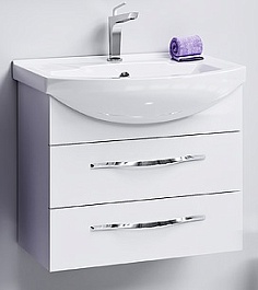 Aqwella Тумба с раковиной Аллегро 65 подвесная – фотография-1