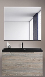 BelBagno Мебель для ванной Vittoria 90 подвесная Pino с раковиной BB900/450-LV-ART-AST-NERO – фотография-1