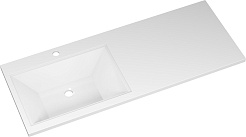 Misty Тумба с раковиной под стиральную машину Ингрид 120 L белая – фотография-7