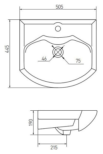 Акватон Тумба с раковиной "Ария 50" коричневая – картинка-5