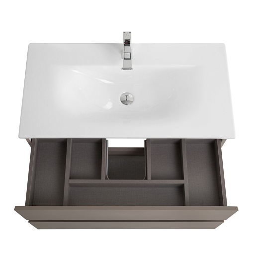 BelBagno Тумба с раковиной Kraft 80 подвесная Бежевый матовый – картинка-9