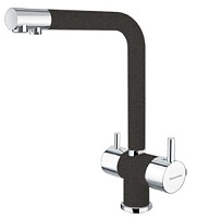 Florentina Смеситель "Арес AV" черный для кухонной мойки