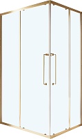 Cezares Душевой уголок Relax 304 RELAX-304-AH-2-120/90-C-BORO 120x90 профиль брашированное золото стекло прозрачное