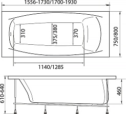 Marka One Акриловая ванна Pragmatika 173-155x75 – фотография-5