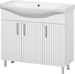 Misty Тумба с раковиной Изео 95 белая – фотография-2