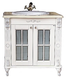 Атолл Тумба с раковиной "Александрия 85" айвори – фотография-1