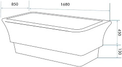 ABBER Акриловая ванна AB9221 168x85 – фотография-6