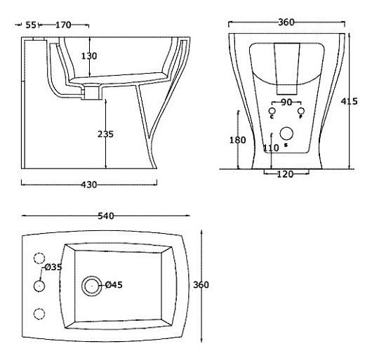 ArtCeram Биде напольное Jazz JZB002 – фотография-6