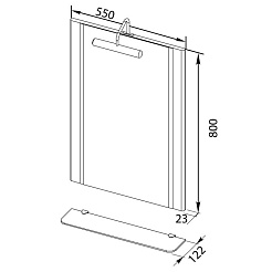 Aquanet Зеркало "Асти 55" – фотография-5