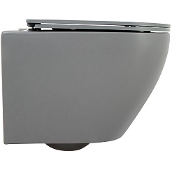 BelBagno Унитаз подвесной Colorato BB062CHR-GR безободковый – фотография-2