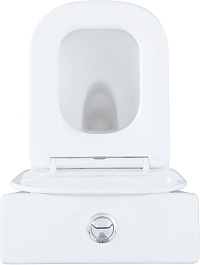 Aquanet Унитаз-компакт Fine Rimless FINE-C Soft Close безободковый с сиденьем микролифт и бачком белый – фотография-7