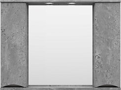 Misty Мебель для ванной Атлантик 100 2 ящика подвесная серый камень – фотография-6