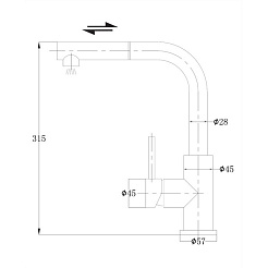 Omnires Смеситель для кухни AB1455IN – фотография-2