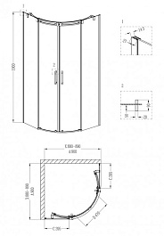 Grossman  Душевой уголок Galaxy GR-4090 – фотография-3