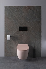 Allen Brau Унитаз подвесной Fantasy 4.11004.SM розовый с крышкой 4.11005.SM – фотография-2