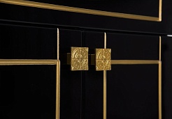 Aquanet Мебель для ванной "Честер 60" черный/золото (186336) – фотография-8