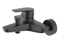 Aquatek Смеситель для ванны с душем Бетта AQ1140MB матовый черный – фотография-1