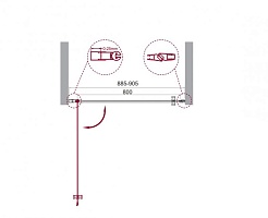 BelBagno Душевая дверь в нишу 90/195 ETNA-B-1-90-C-Cr – фотография-6