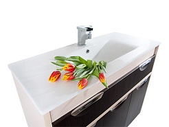 Водолей Тумба с раковиной "Габи 100" венге/белый – фотография-5