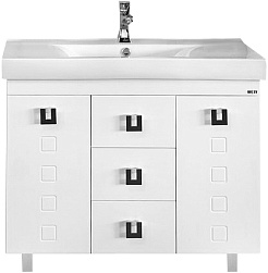 Misty Тумба с раковиной Эллада 100 белая – фотография-1