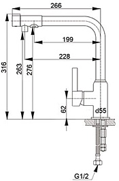 Granfest Смеситель для кухни 7671 бежевый – фотография-2
