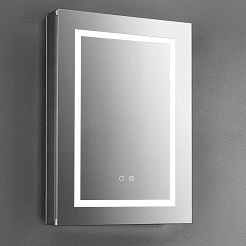 Aquatek Зеркало-шкаф 50 AQ7504-MLC с круговой подсветкой – фотография-2