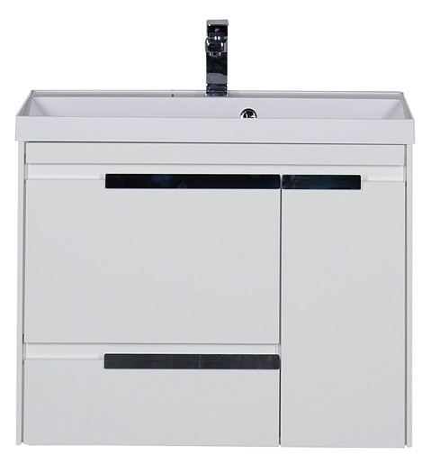 Aquanet Тумба с раковиной "Тиволи 80" белая – фотография-4